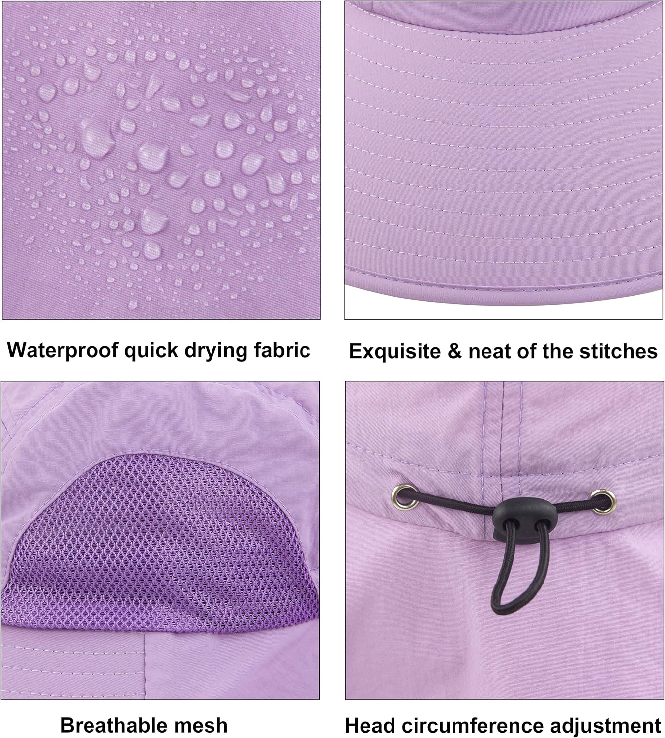 Muryobao Kids Girls Boys Summer Sun Hat UV Protection UPF50+ Hats Mesh Bucket Cap for Beach Fishing with Neck Flap