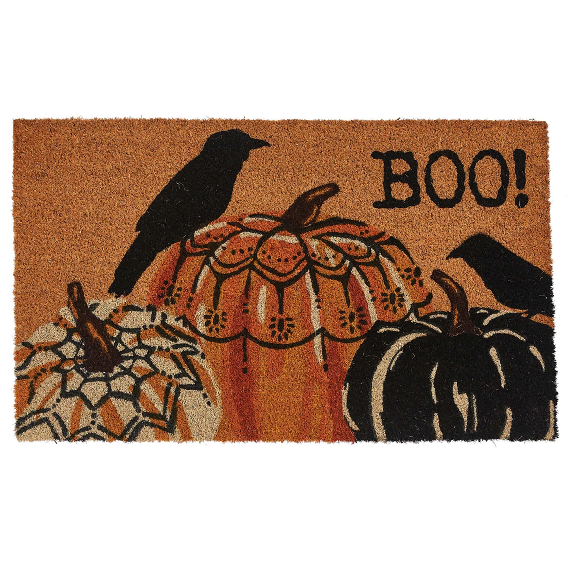 Park Designs Two Crows and Pumpkins Doormat