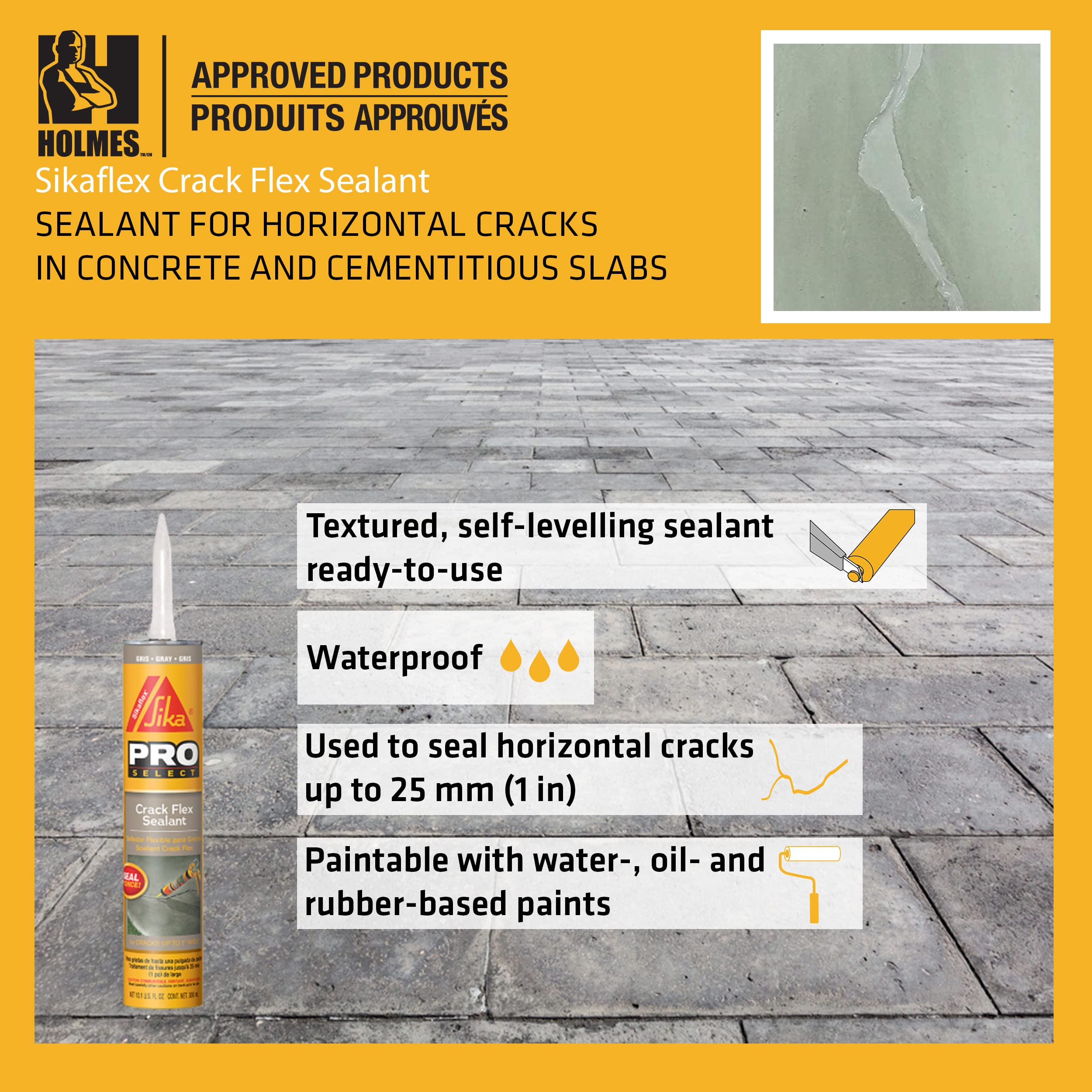 Buy Sikaflex Crack Flex Sealant, Gray, High performance, textured