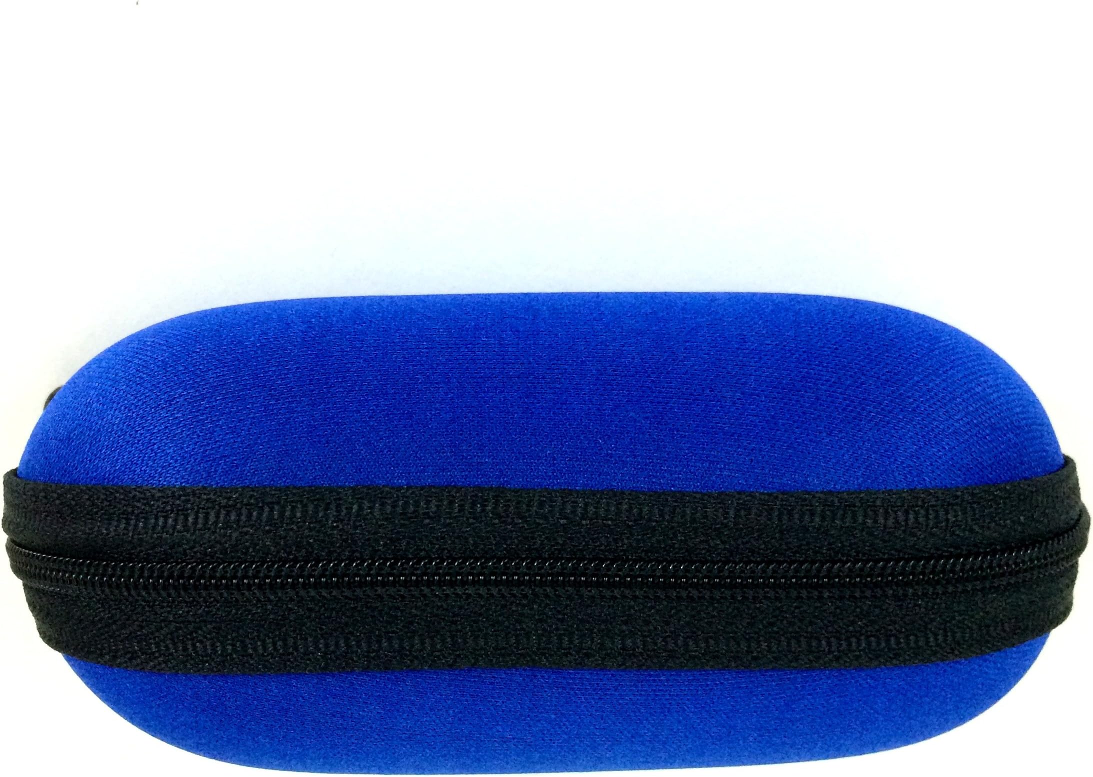 5" Zippered Padded Pouch Hard Carrying Case Protective Glass Storage for Pipes (Blue)
