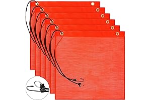 Highly Visible Orange Safety Flags for Enhanced Safety