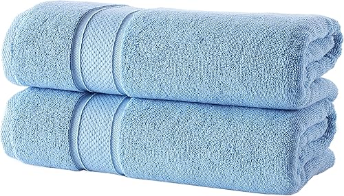 Miniatura 1 de Nova Luxury Linen - Juego de toallas turcas de calidad de hotel para baño (juego de 2 toallas de baño, color gris (Mirage Grey))