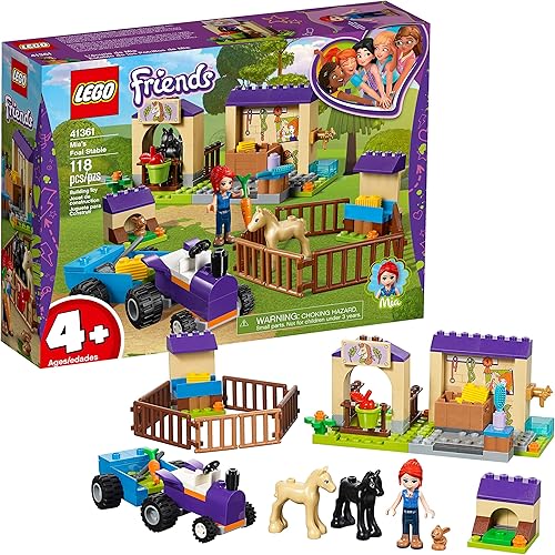 LEGO Friends 4+ Mia's Foal Stable 41361 Kit de construcción (118 piezas)