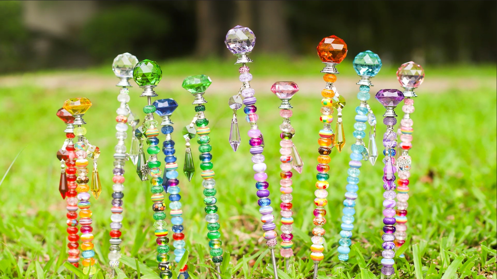 Amazon.com: UFU 310Pcs DIY Fairy Wand Beaded Garden Stakes Kit