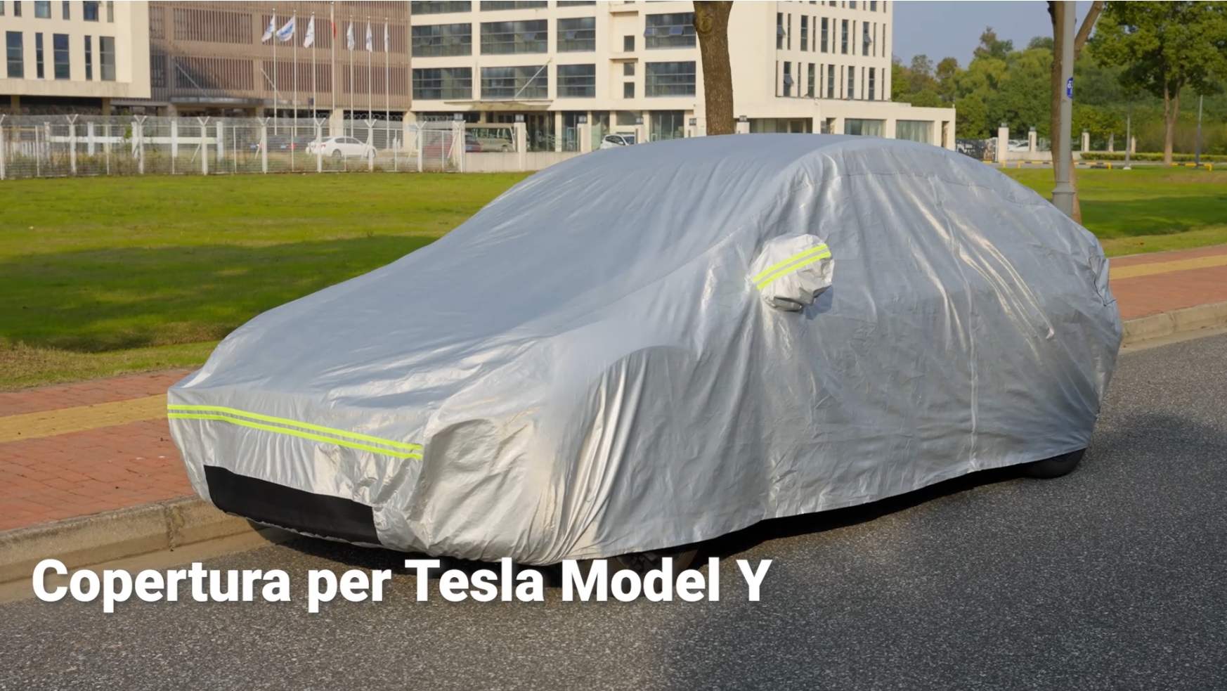 Copertura Auto Per Tesla Model 3 - Impermeabile 6 Strati PEVA Con Cerniera - Protezione Completa - Foto 9
