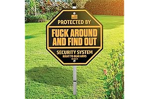 Fuck Around and Find Out Sign - Tactical No Trespassing Home Security Decor