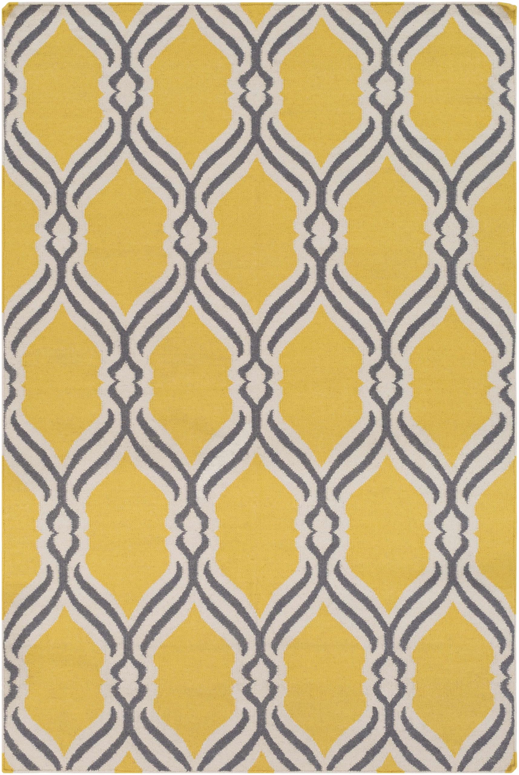 Amazon.com: BoutiqueRugs Bells Transitional Area Rug - Yellow