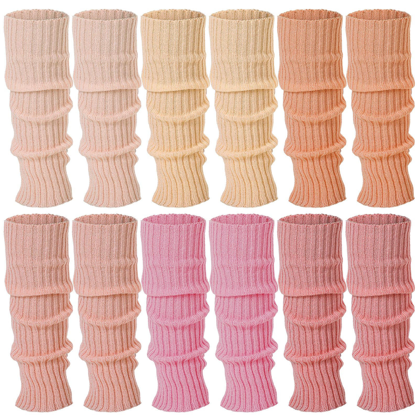 Sintege 6 Pairs Leg Warmers for Girls Women
