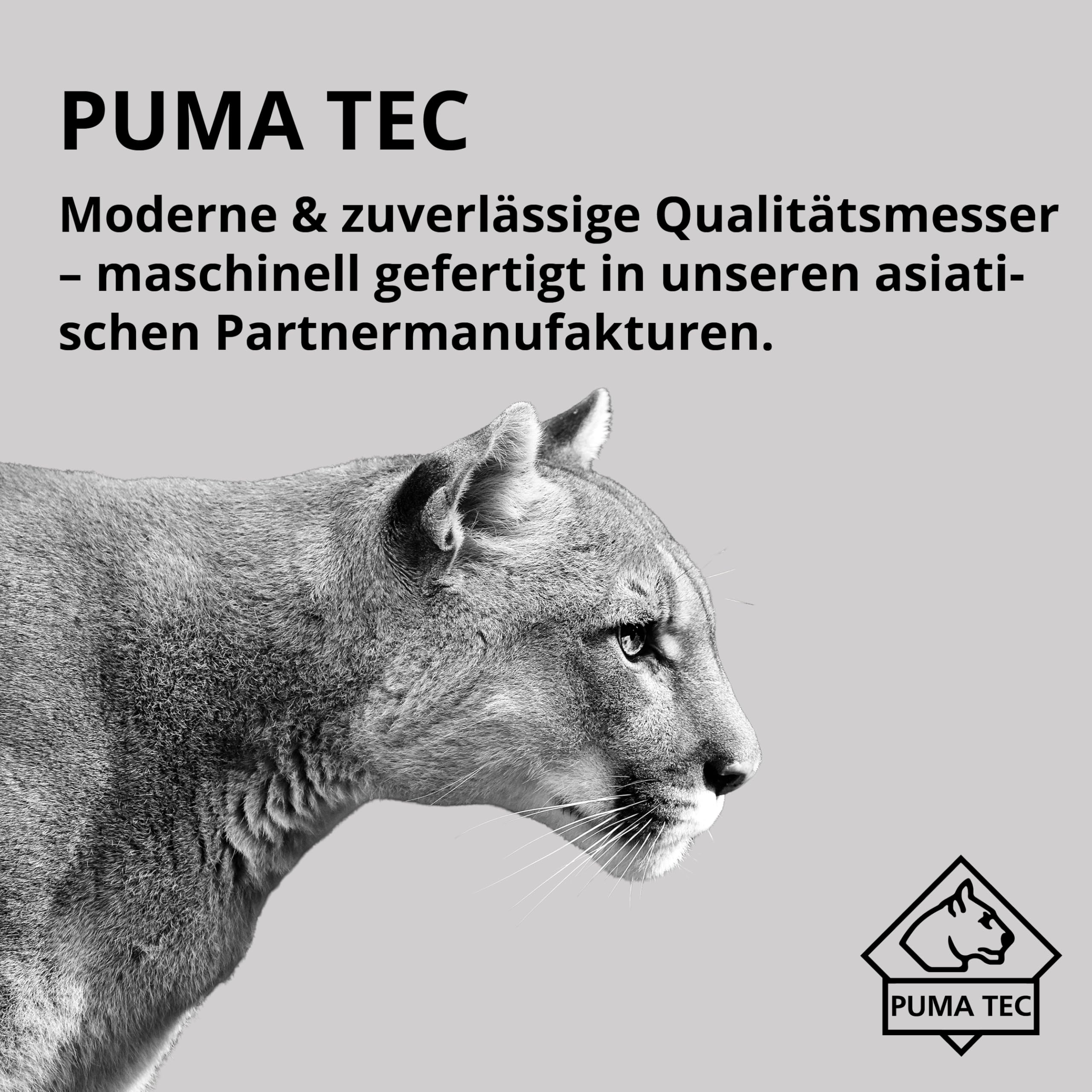 PUMA TEC - Universal Anglermesser 863 – Klappmesser für Angler mit 95 mm Klinge, 2,5 mm stark – Slip-Joint Arretierung – Schuppenschaber mit Hakenlöser & Flaschenöffner – mit Ködernadel & Schleifstein