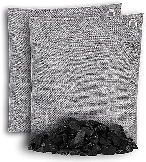 500g Extra Large - 2 Pack OLIVIA & AIDEN Bamboo Charcoal Air Purifying Bags - Natural Air Freshener | Eco Friendly Odor El...