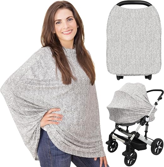 KeaBabies KeaBabies Housse d'Allaitement et Siège Auto 5-en-1 Extensible