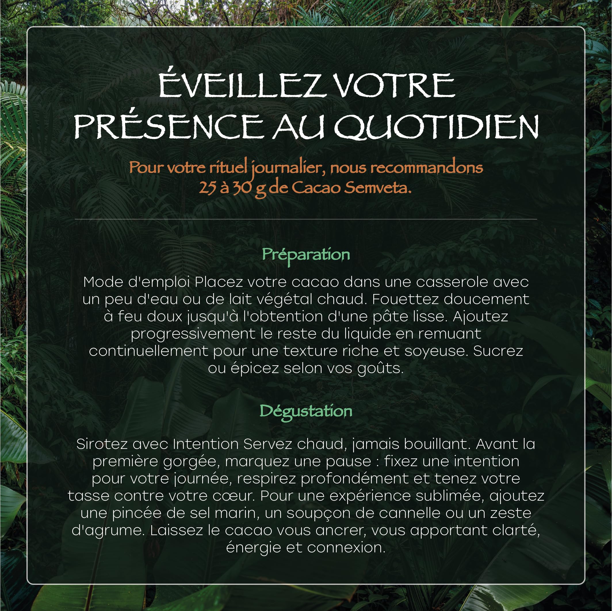 Cacao Cérémoniel Équatorien 500 G – Fève Nacional – Le Plus Ancien Chocolat À Boire Au Monde – Bloc De Cacao Cérémoniel Pur