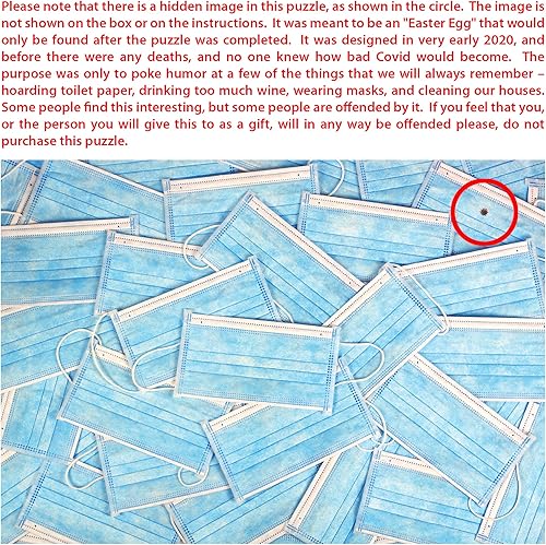 Miniatura 5 de Rompecabezas de 1000 piezas, rompecabezas divertido - Buncha Masks