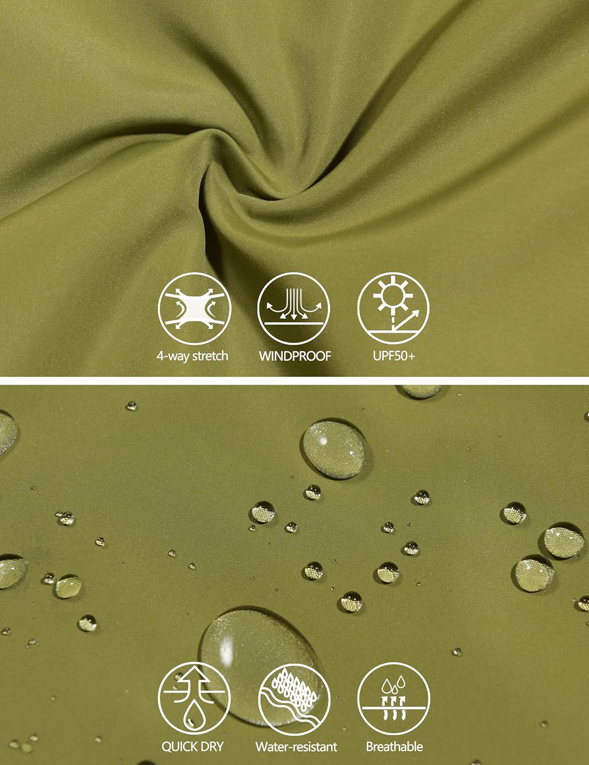 Little Donkey Andy Men’s Lightweight Breathable Windbreaker Golf Jacket UPF50+ Windproof Outdoor Running Coat - Image 6