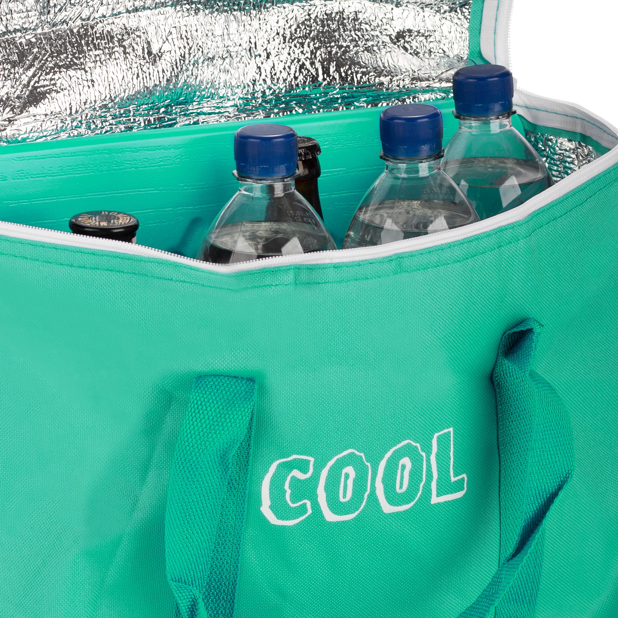 COM-FOUR® Sac Isotherme - glacière Pliable léger pour Le Camping et Les activités de Plein air avec bandoulière et dragonnes - Sac de Pique-Nique COM-FOUR® Sac Isotherme - glacière Pliable léger pour Le Camping et Les activités de Plein air avec bandoulière et dragonnes - Sac de Pique-Nique