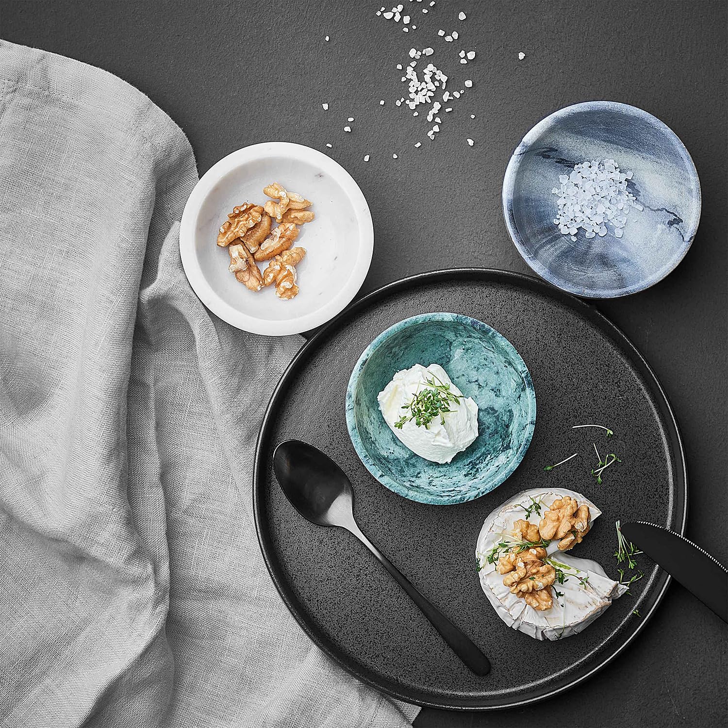 BUTLERS Geschirrset 4 Personen Tellerset CASA NOVA Steinzeug Geschirr Set 12-tlg. Tafelservice | Kuchenteller Speiseteller Pastateller