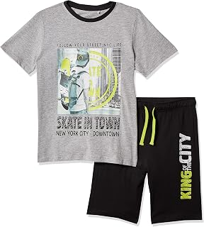 chicco Boy Completo per Bambino con t-Shirt a Maniche Corte e pantaloncini Corti Shorts, 091, 10A