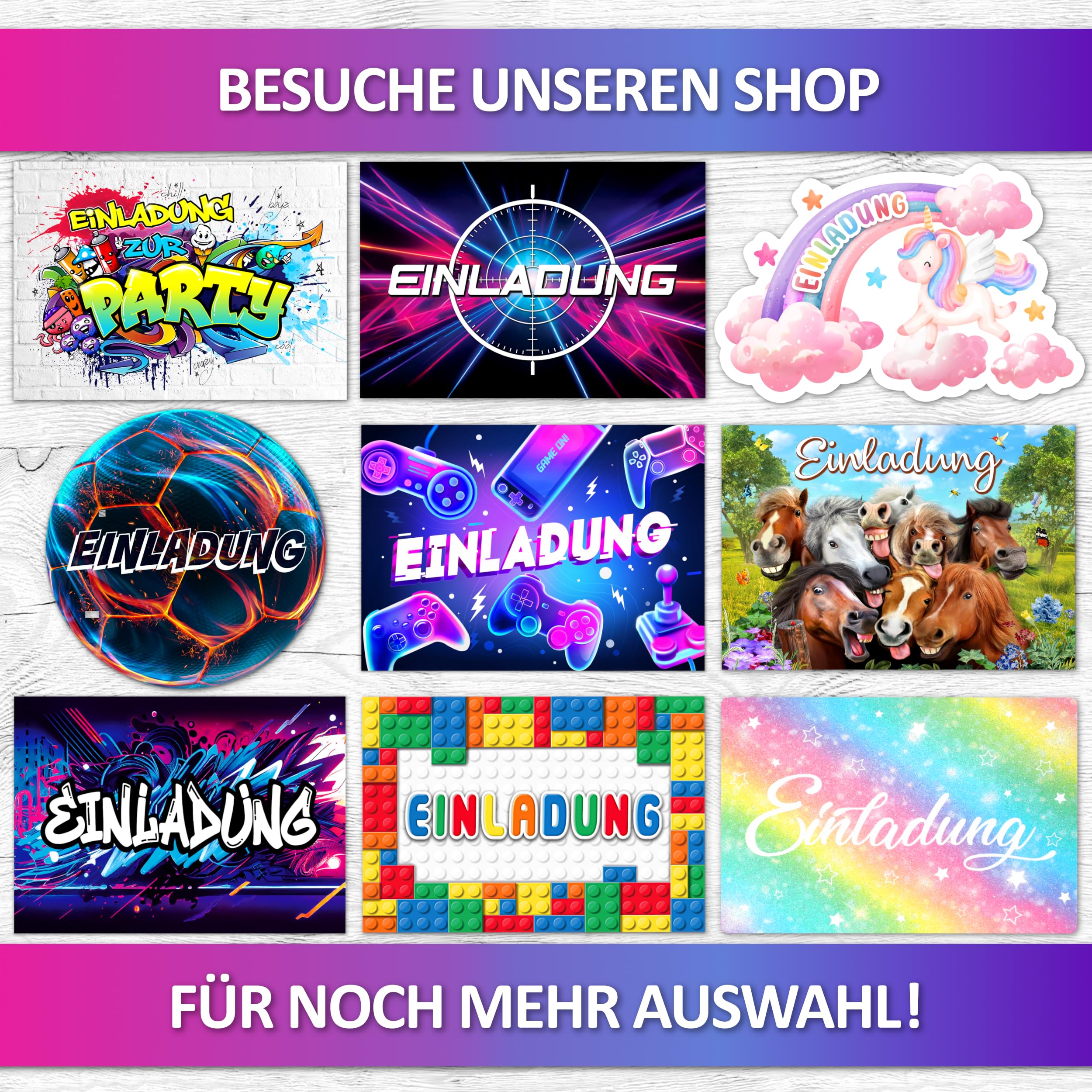 Cartes D'invitation à Paillettes De Lama Pour Les Anniversaires D