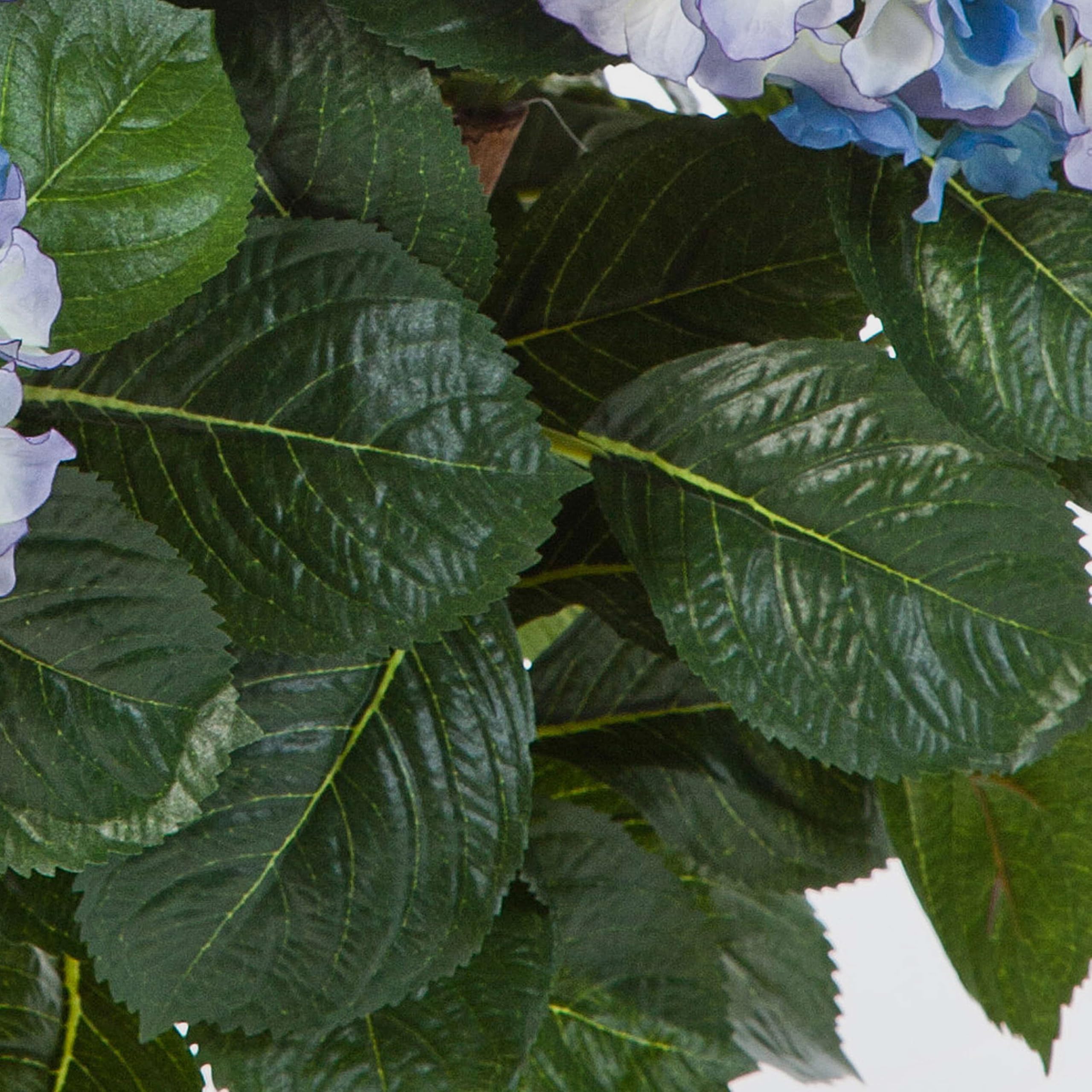 artplants.de Hortensia Artificial Haruka, Azul, Deluxe, 60cm | con Tronco, 540 Flores - Planta Decorativa - Aspecto Real