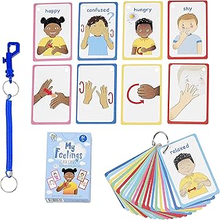 My Feelings and Emotions BSL Cards For Speech Delay Non-Verbal or deaf Children. 27 Visual Aid Cards, developing Empathy and Social Skills Autism SEN