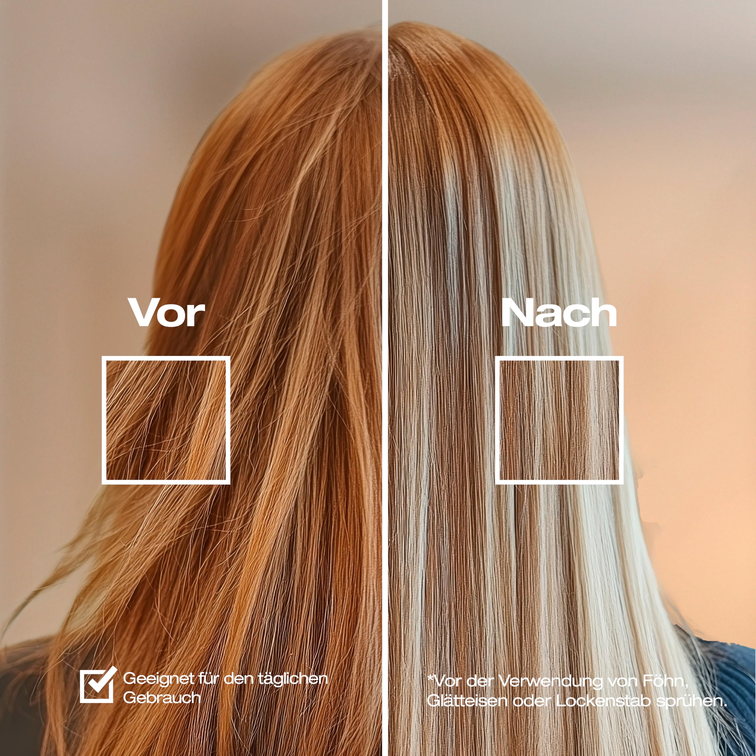 abril et nature - Hitzeschutz Plex, STOP Haarbruch - Ideal für trockenes und/oder geschädigtes Haar - Schützt das Haar vor Glätteisen und Föhnen - Mit reparierendem Keratin - 200 ml