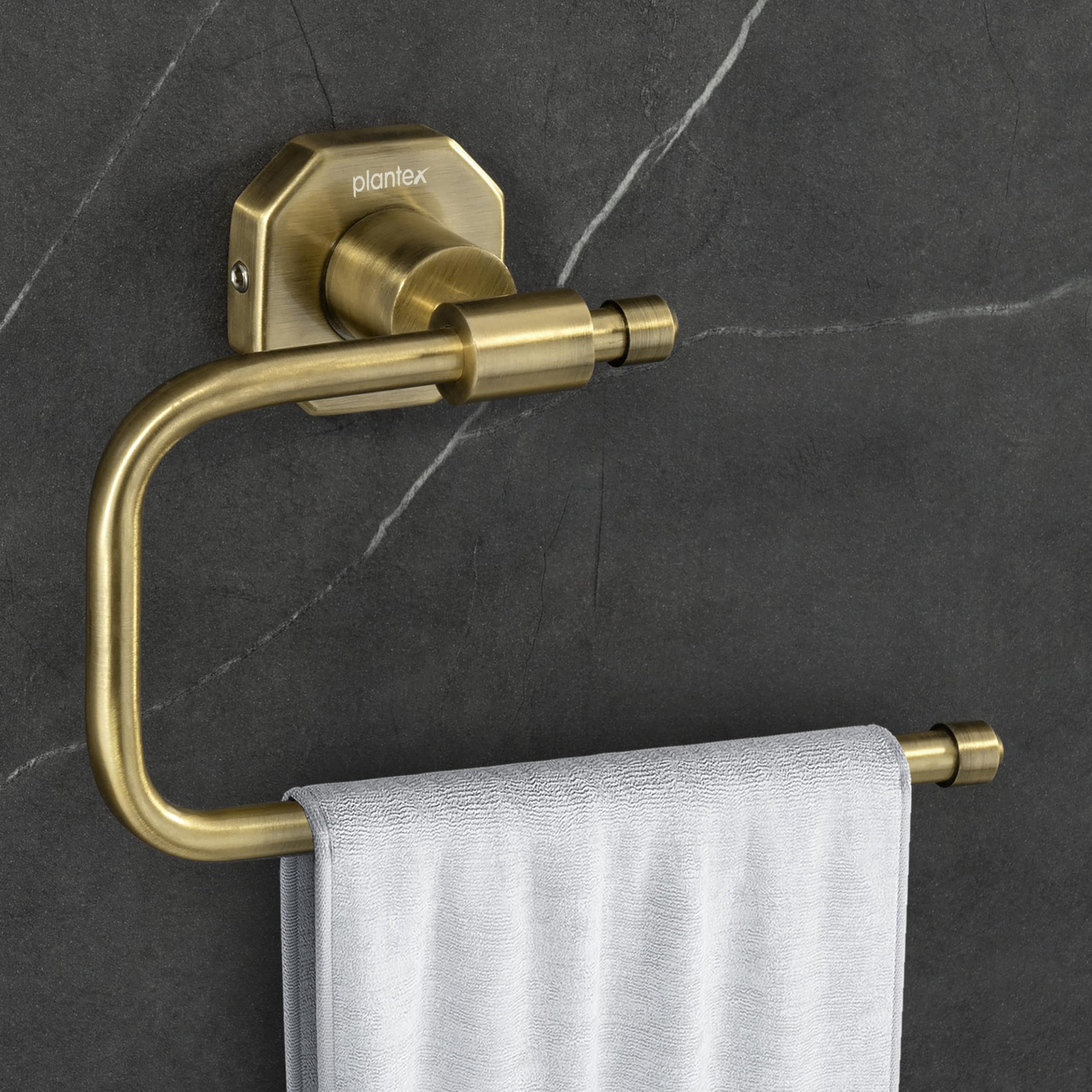 Plantex 304 Grade Stainless Steel Napkin Holder/Towel Hanger/Napkin Ring for Wash Basin/Towel Holder for Kitchen/Bathroom Accessories - Nipron (Brass Antique)-picture-26