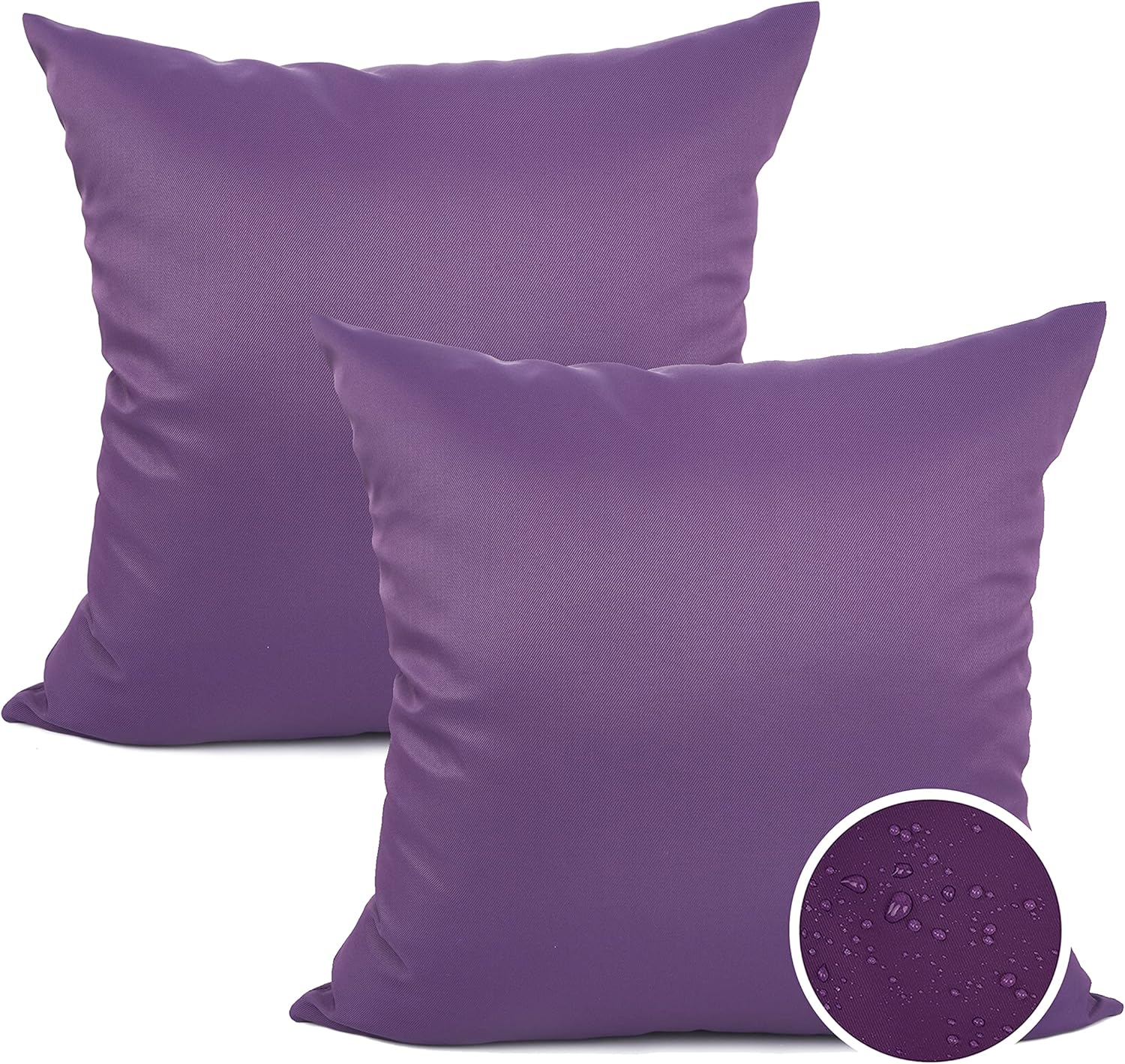 YOUR SMILE Pack of 2 Decorative Outdoor Waterproof Pillow
