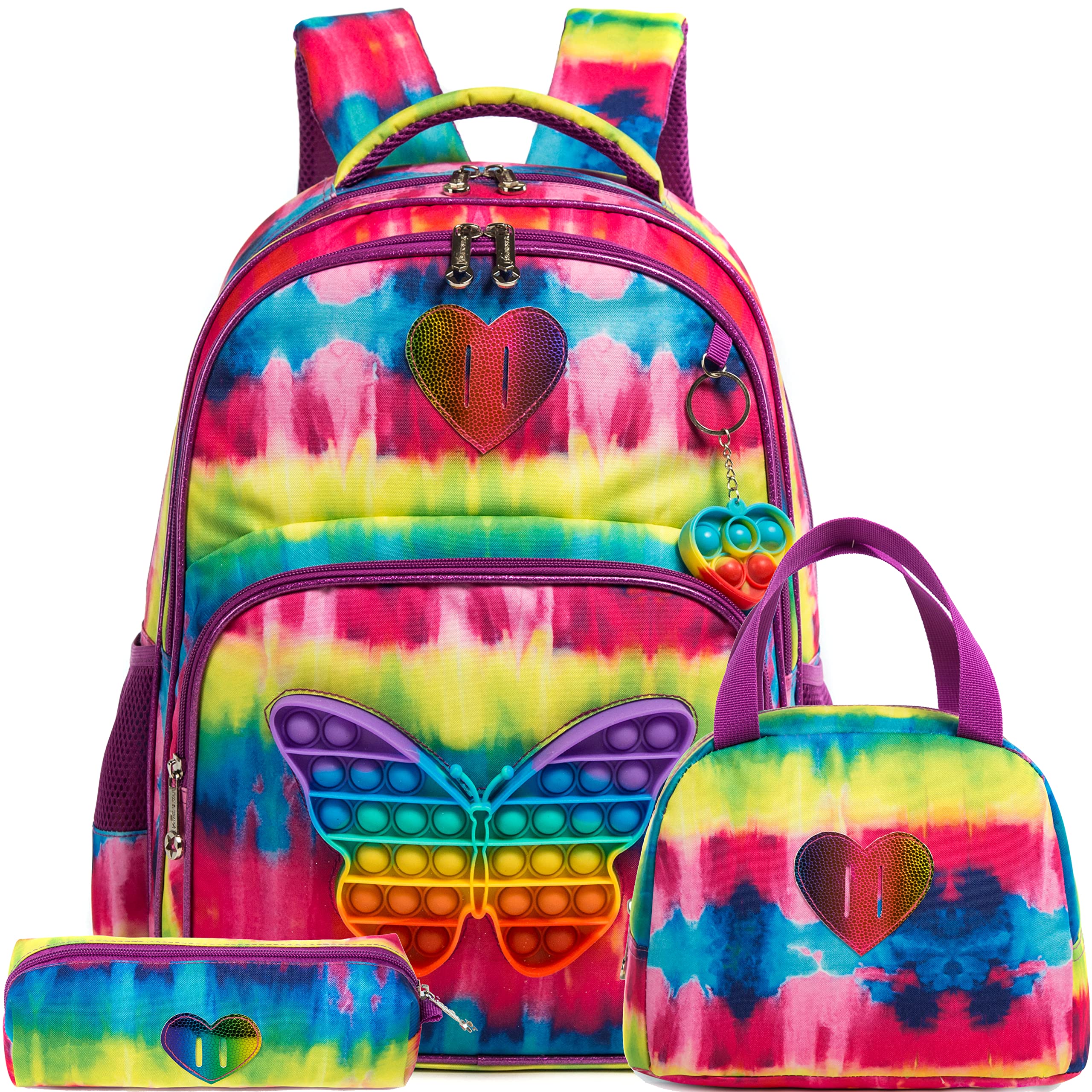 Backpack for Girls Elementary Preschool Kids Lunch Box for School