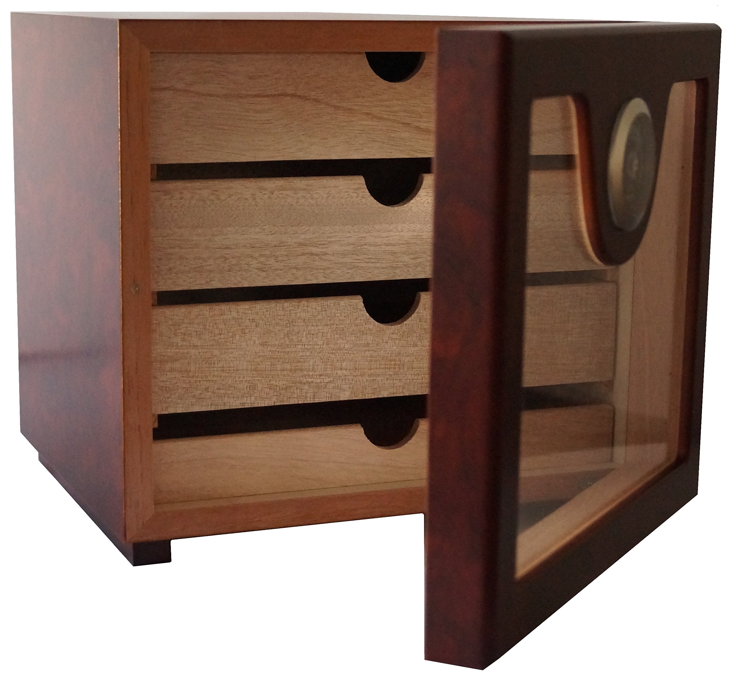 GERMANUS Humidor Armadietto contenitore per sigari marrone