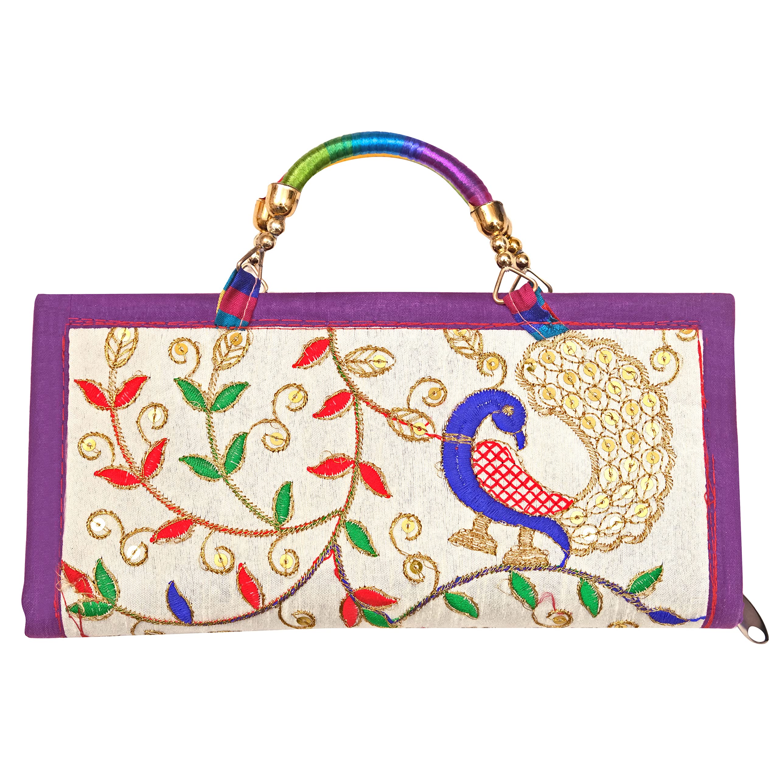Womens Embroidered Fashion Clutch And Purse Handbag 9 Inch (B0B25JF6DH) Amazon Price History, Amazon Price Tracker