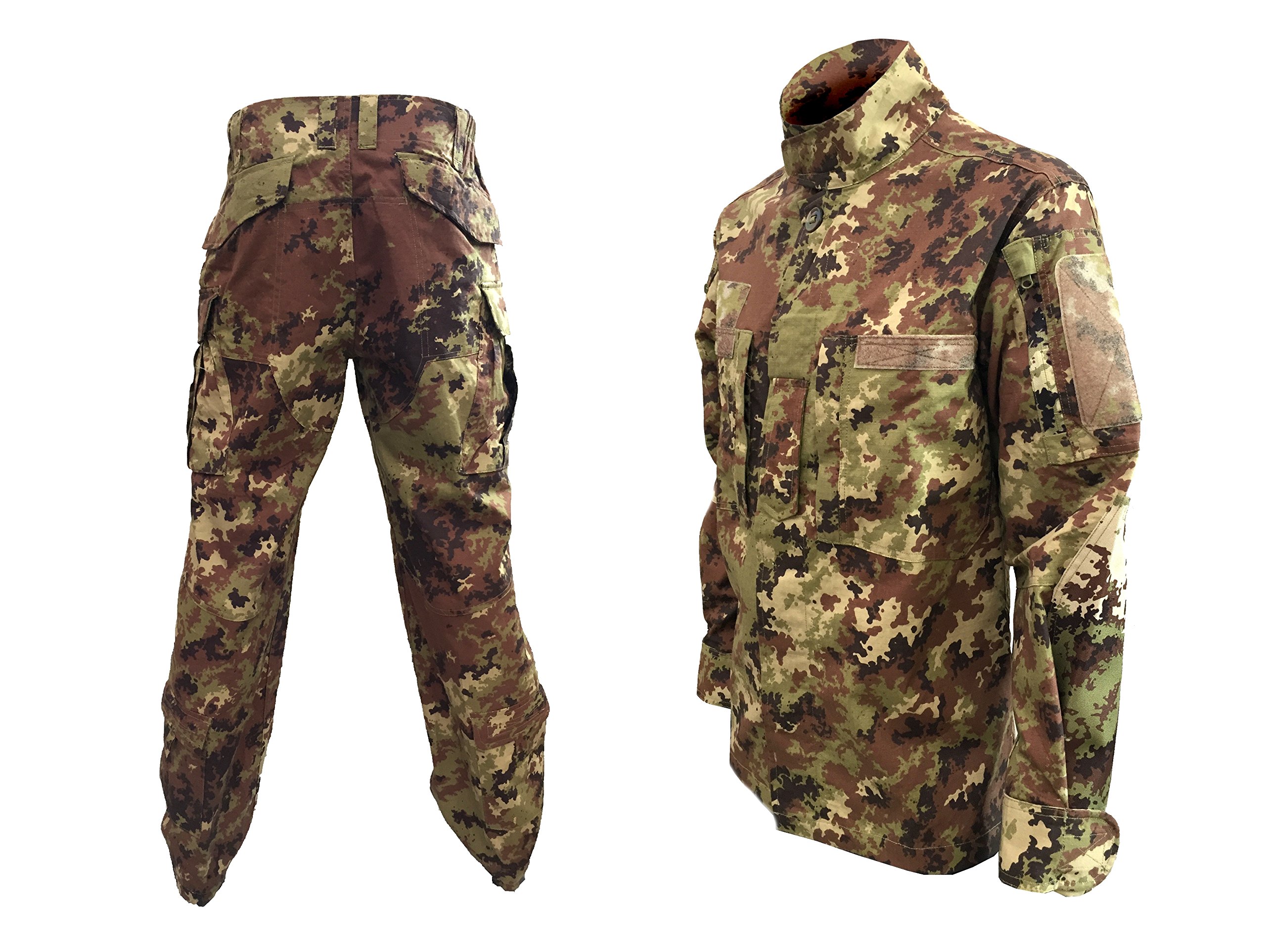 ALGI Completo Uniforme Mimetico da Combattimento Antistrappo Vegetato Mod. Soldato Futuro