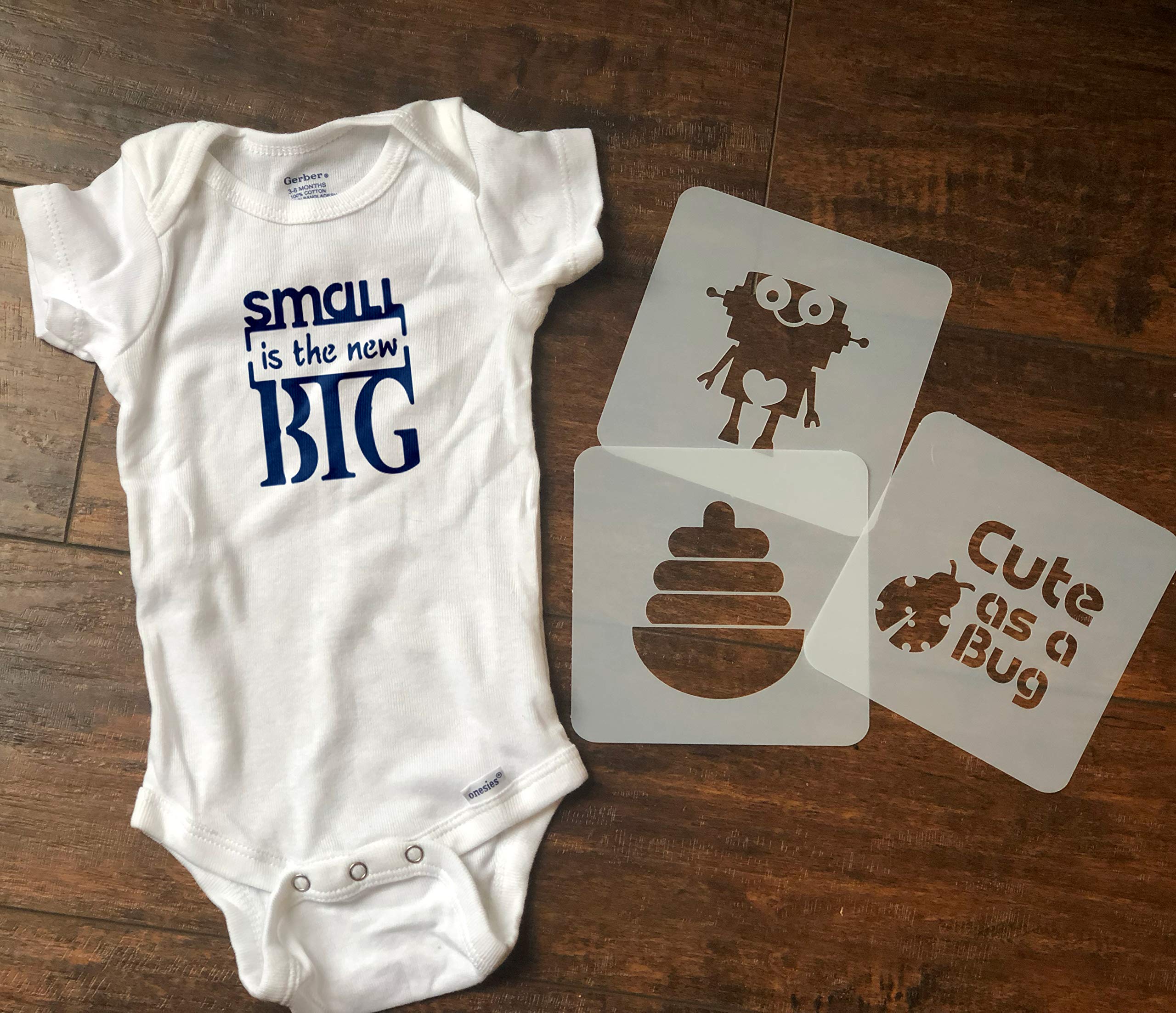 Buy Stencils for baby shower stencils for Fabric Markers I Baby