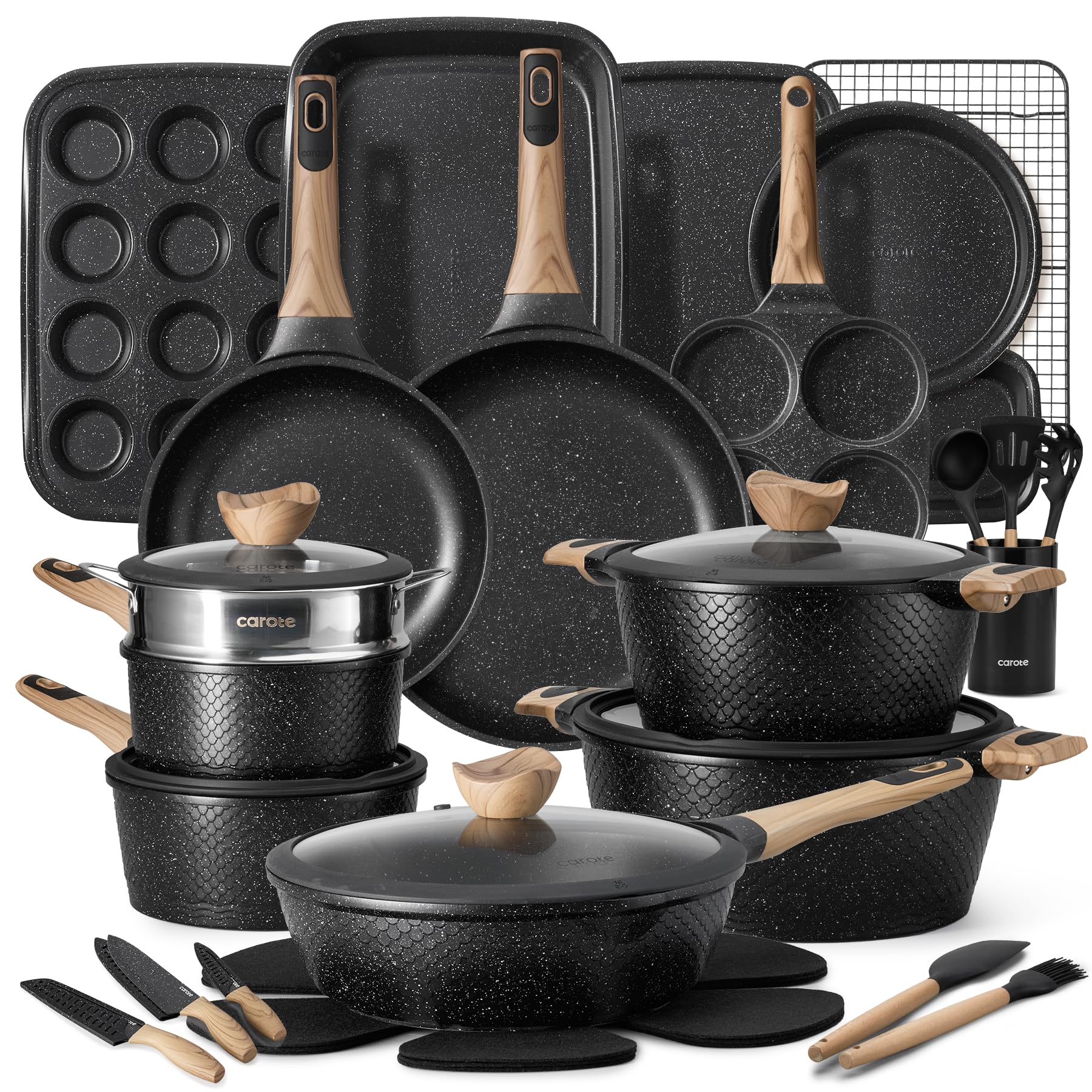 Black / 39 Piece