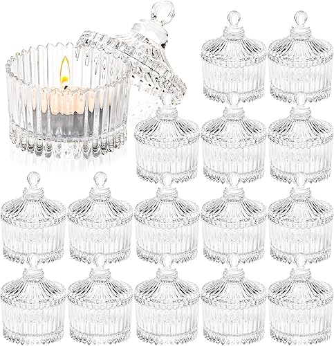 Portavelas votivas con tapas portavelas a granel portavelas pequeños de cristal para centro de mesa boda decoración del hogar 268 x 165 pulgadas