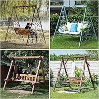 Vista 6 de Kasla Funda para columpio al aire libre, impermeable y resistente, cubierta para patio, juego de columpios con marco A, hamaca y soporte de columpio