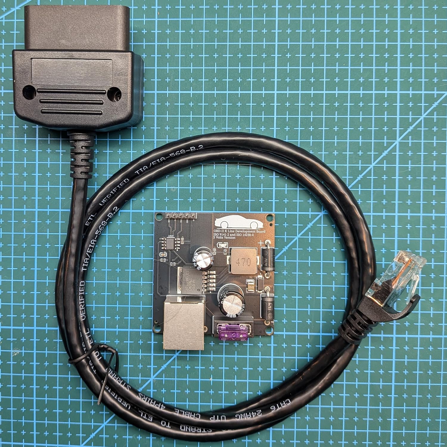OBD-II / OBD2 Development Board – K-Line & CAN Bus – 3.3V and 5V Logic – Compatible with Arduino, ESP32, Raspberry Pi (K- Line, 5 Volts)