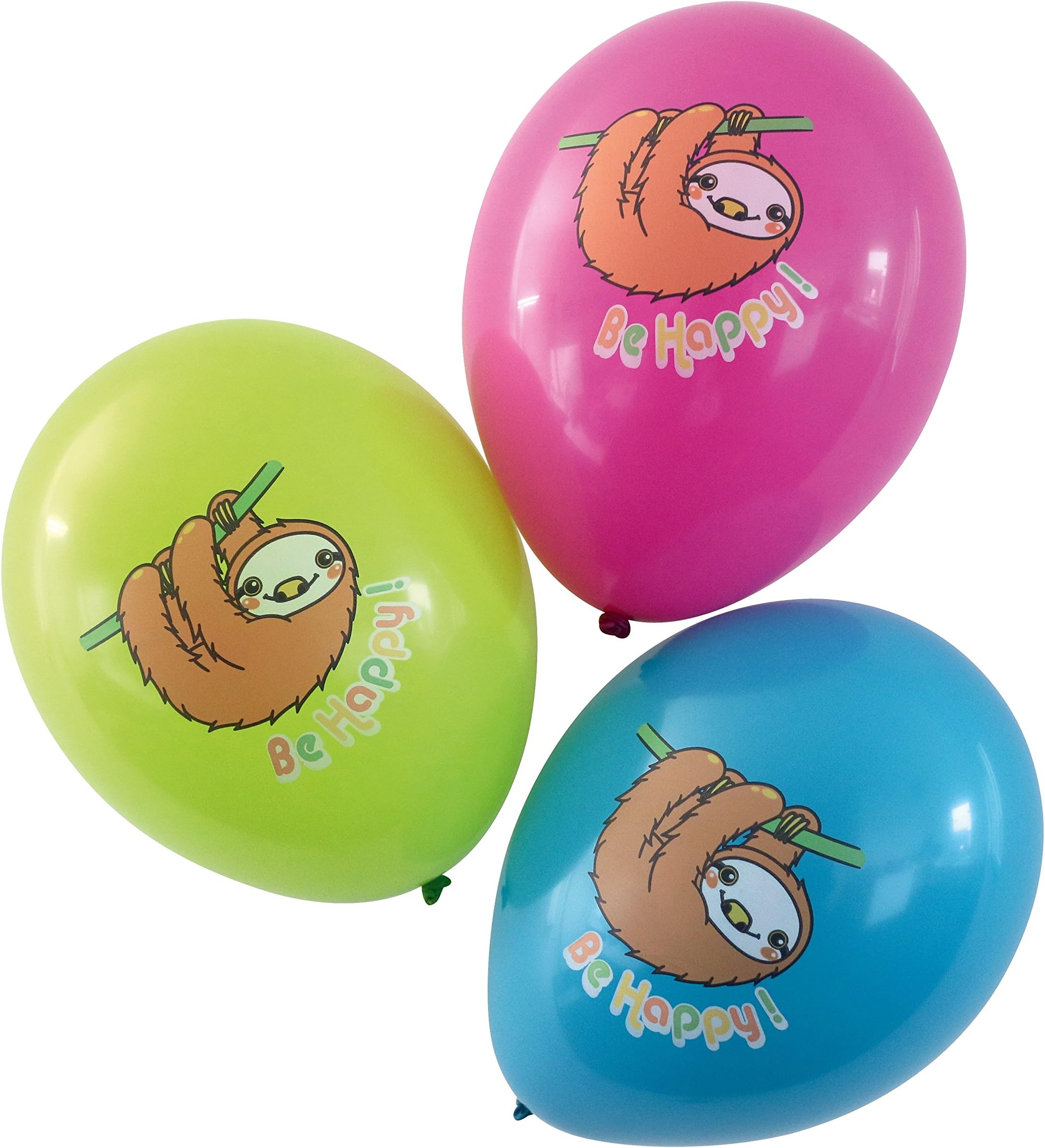 'Karaloon 30078 15 Balloons Sloth Be Happy"
