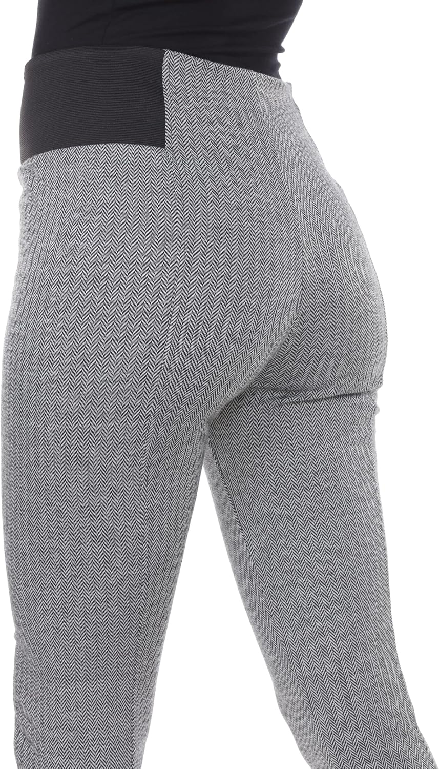 white mark Jacquard Slim Pants - Grey Row