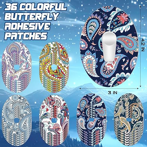 Vista 41 de Paquete de 36 parches adhesivos para sensor Libre 2 con cielo estrellado CGM Parches impermeables CGM cubiertas CGM a prueba de sudor Sensor