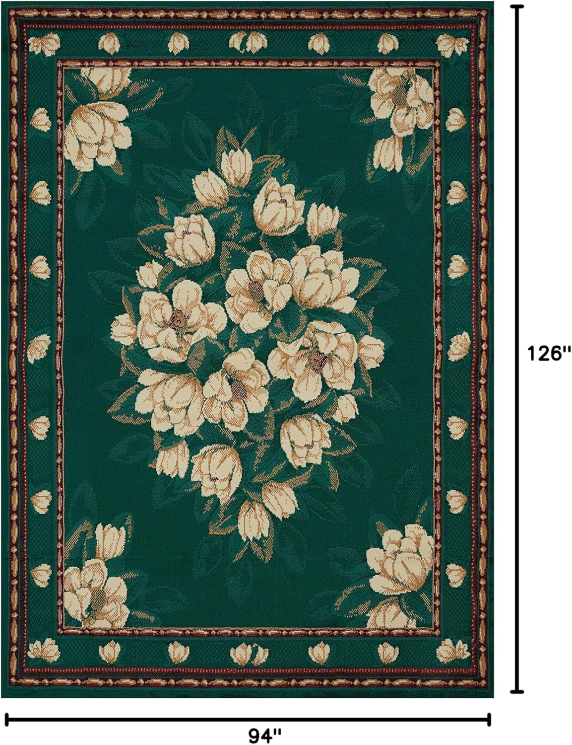 United Weavers of America Manhattan Collection Indoor Rug, 7'10" x 10'6", Hunter