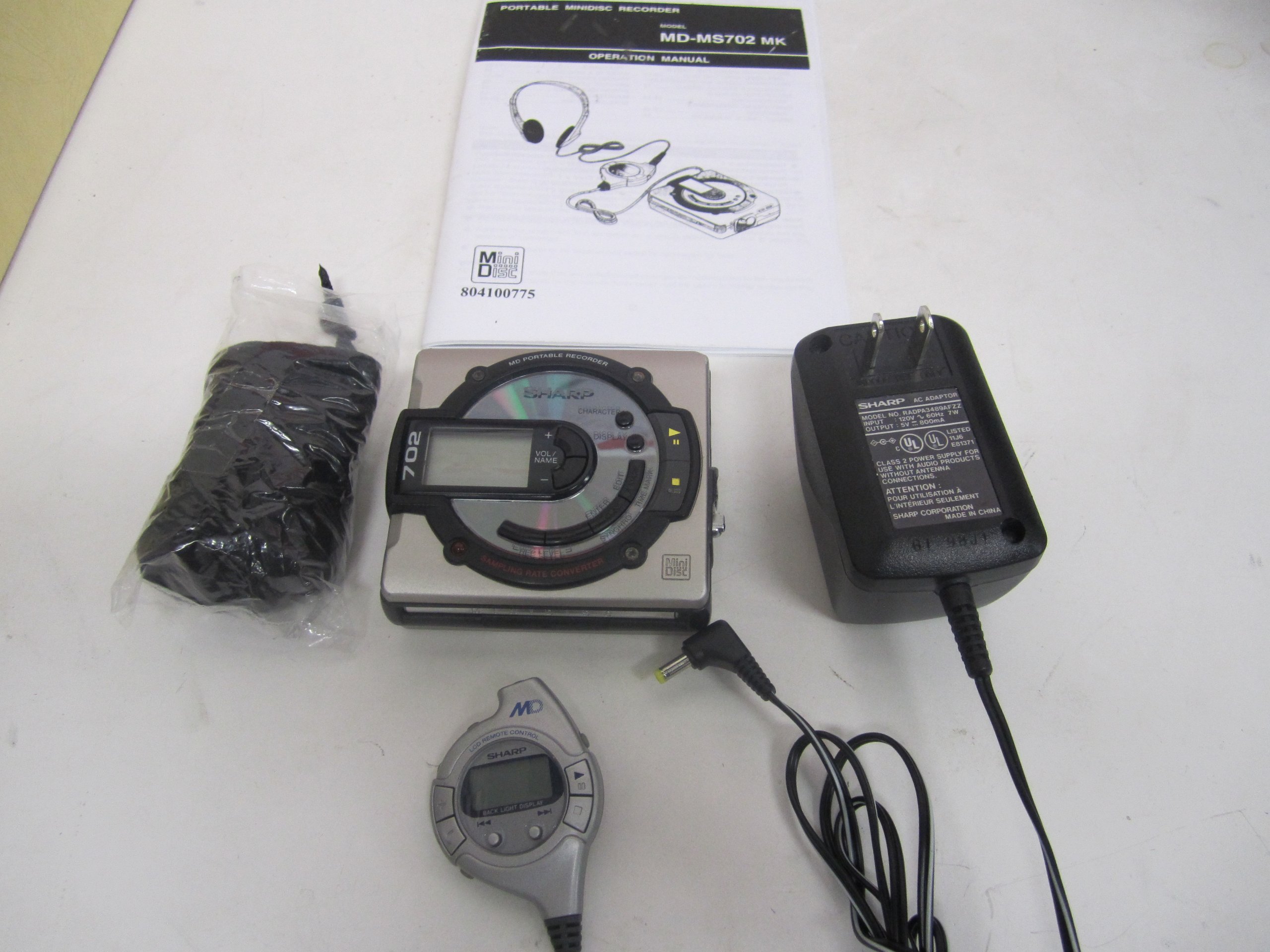 Sharp MDMS702 Personal Portable Recordable Minidisc Player