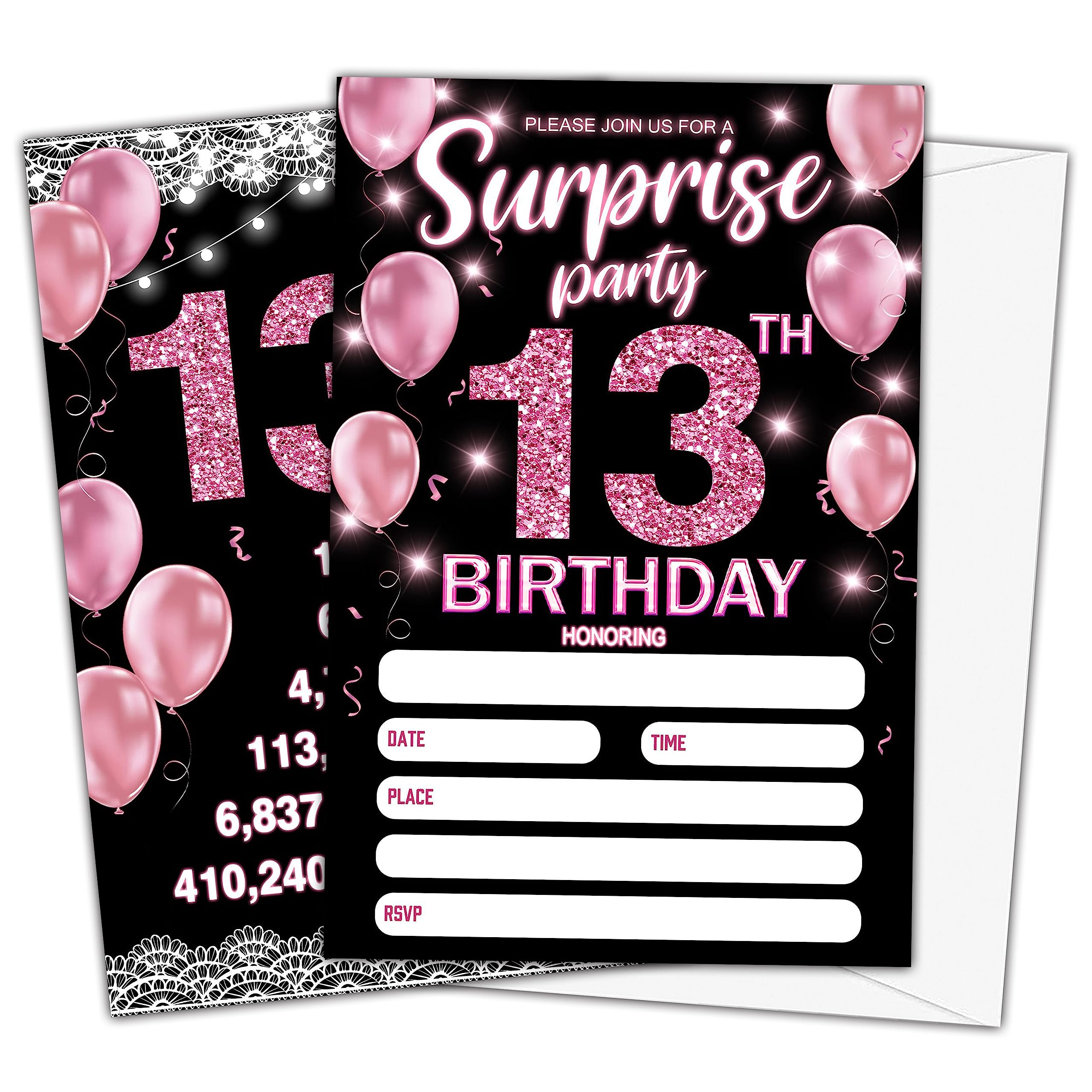 Feliz 13 Cumpleaños 3d Tarjeta Cumpleaños Número 13 Efecto 3D - Para  Adolescente - Con Lámina Metálica Y Estrellas Postal Cumpleaños Número 13, image size:2560x2560