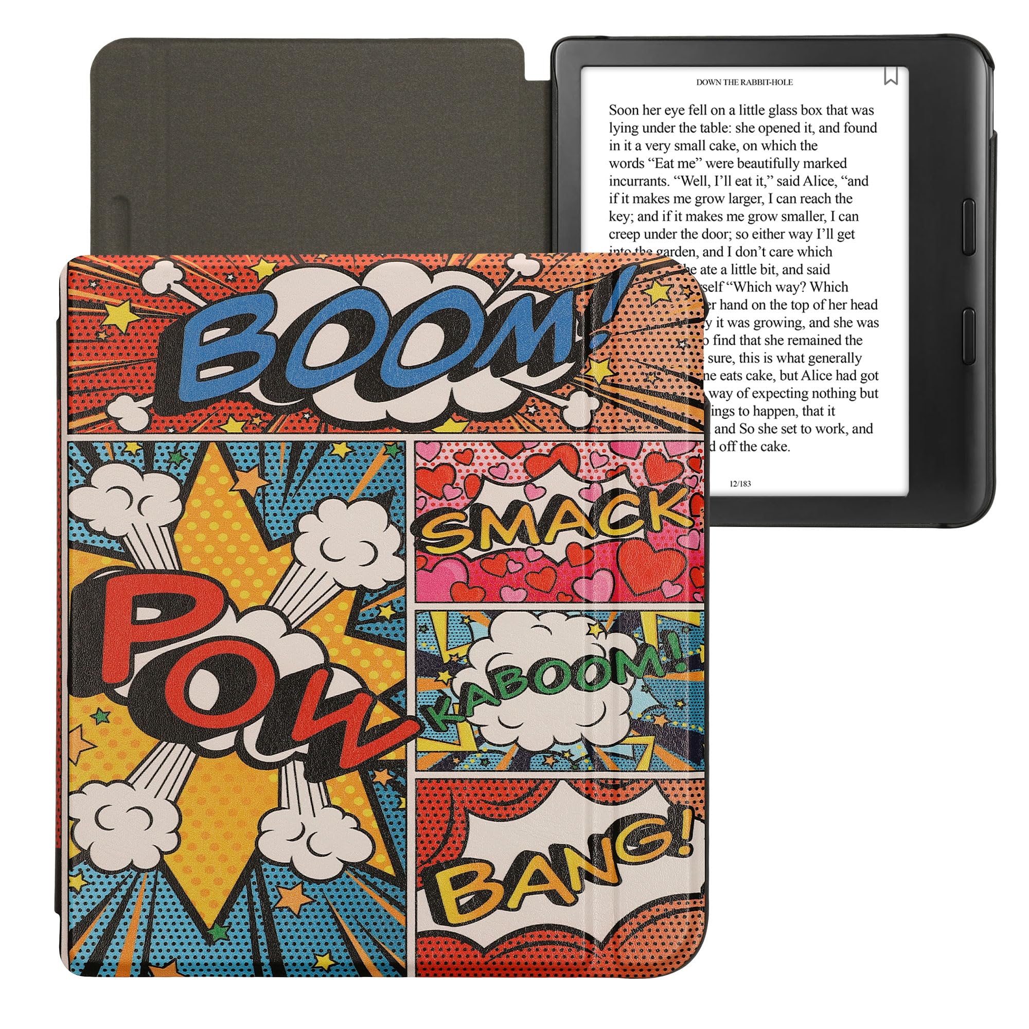 kwmobile Custodia Kobo Libra Colour Cover Flip Case multicolore Pop Art