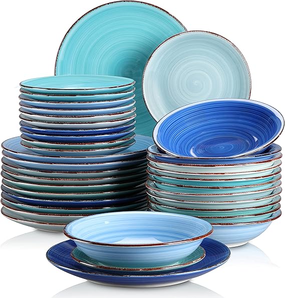 vancasso Bonita Blue Dinner Set 36 Pieces Stoneware