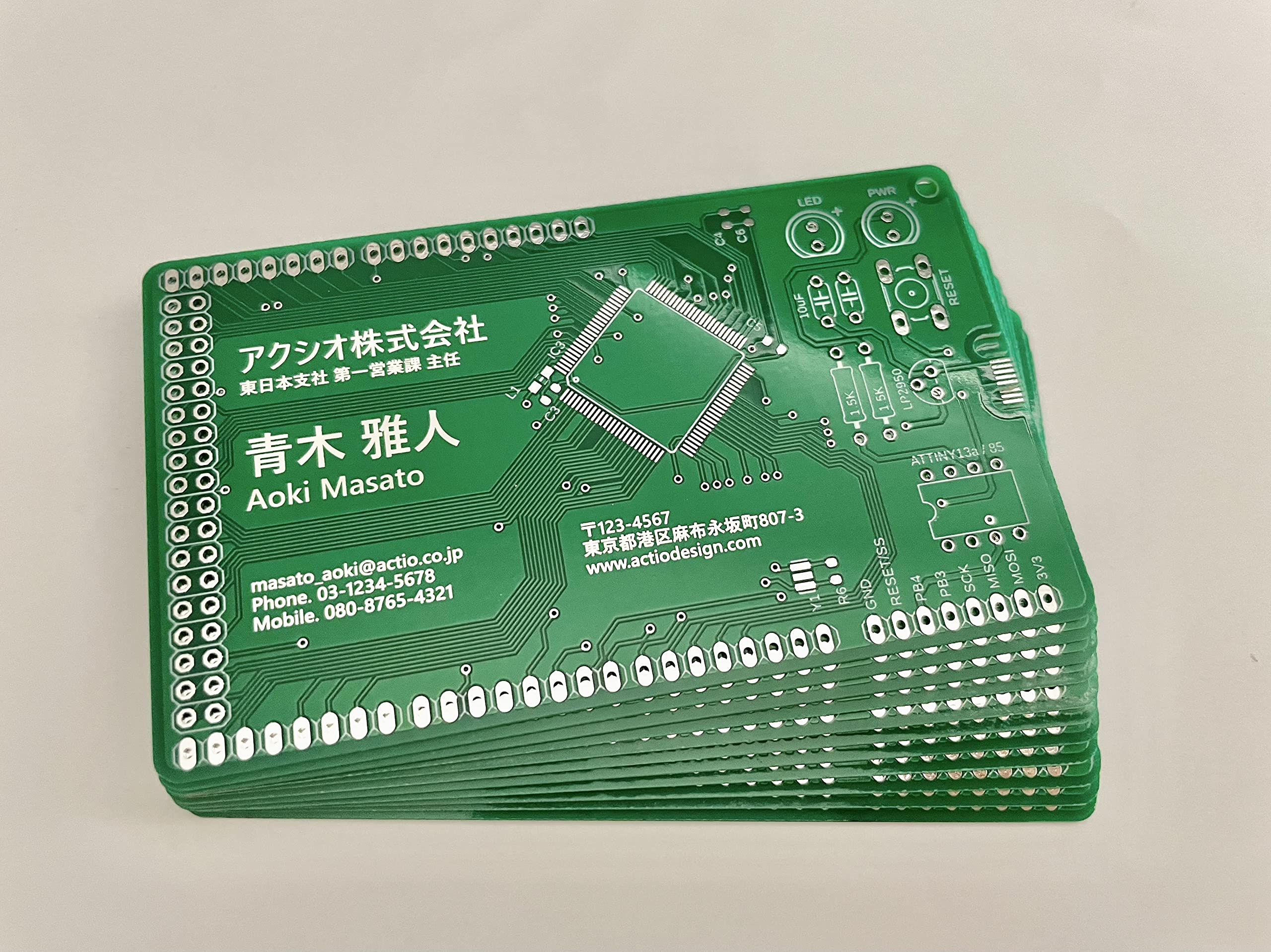 (専用) nicochami7様用スピン基盤オーダー品 Amazon | プリント基板 名刺 オーダー作成 10枚 校正確認あり