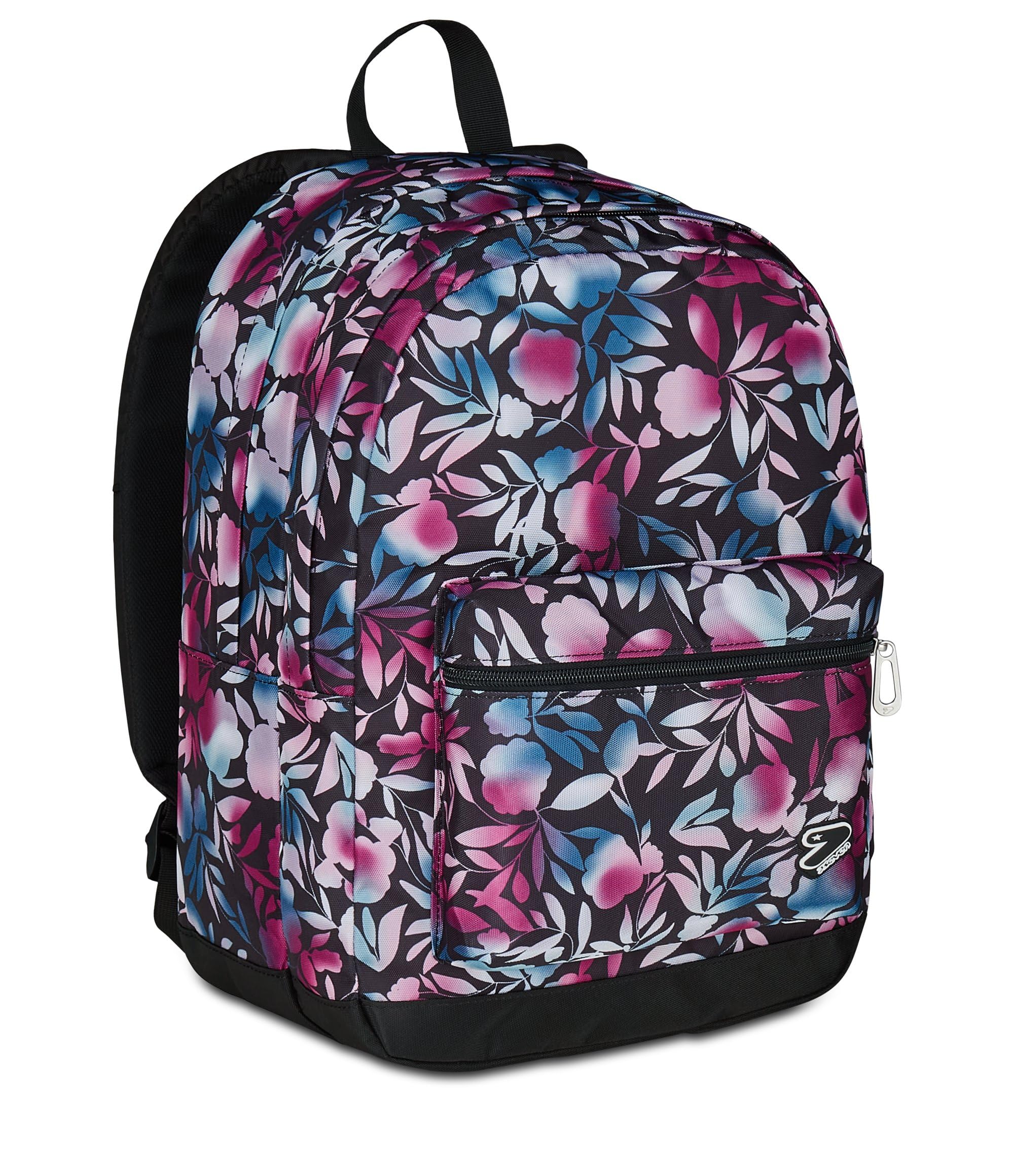 Seven Zaino Scuola Pro XXL con Cuffie Wireless, Floreale, Tasca Interna Porta PC, 32 L, Scuola Media e Superiore, Zaino Ragazza