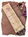DEVANGI Women's Woven Banarasi Silk Dupatta/Chunni For Women, Floral Print 1 Meter Wide and 2.3 Meter Length Printed Des