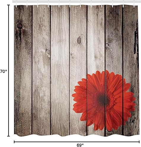 Miniatura 5 de Ambesonne - Colección de decoración, cortina para regadera de baño de poliéster