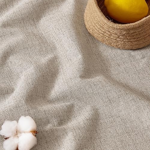 Miniatura 7 de RYB HOME Cortinas opacas con textura de lino 100% para dormitorio, cortinas aislantes de ahorro de energía para sala de estar, comedor, patio,