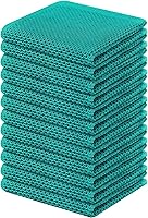 Vista 187 de Kitinjoy - Paños de cocina de 100 % algodón, tela de tejido gofrado, paño de limpieza ultrasuave, absorbente y de secado rápido.